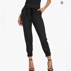 Grace Karin High Waisted Pencil Pant with Bow Knot Belt